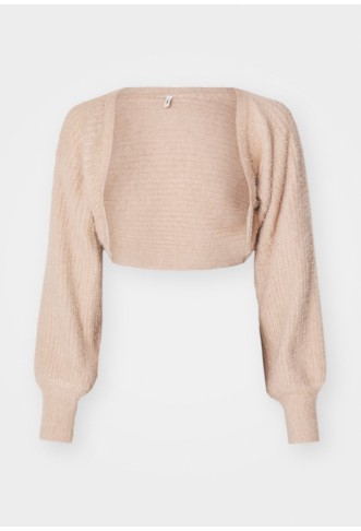 ONLY ONLAMANDA BOLERO - Cardigan - warm taupe