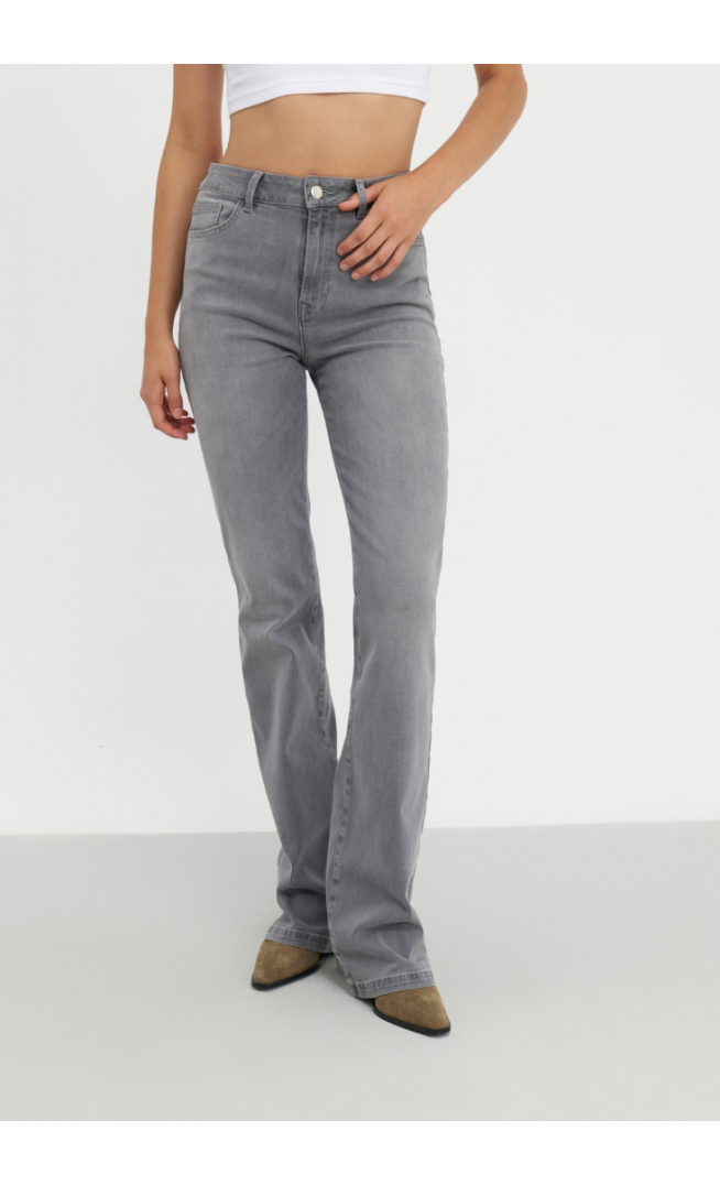 Even&Odd Tall Flared jeans - grey denim