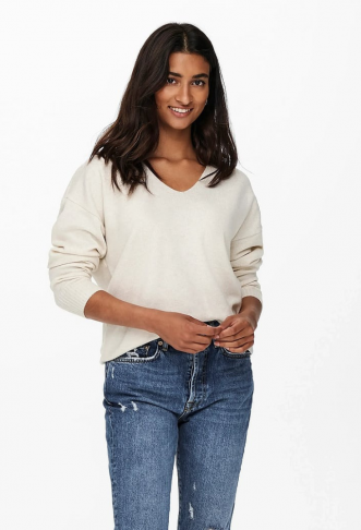 ONLY White Knit Jumper