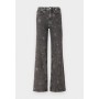 ONLY ONLJUICY WIDE LEG STAR - Wide Leg - washed black