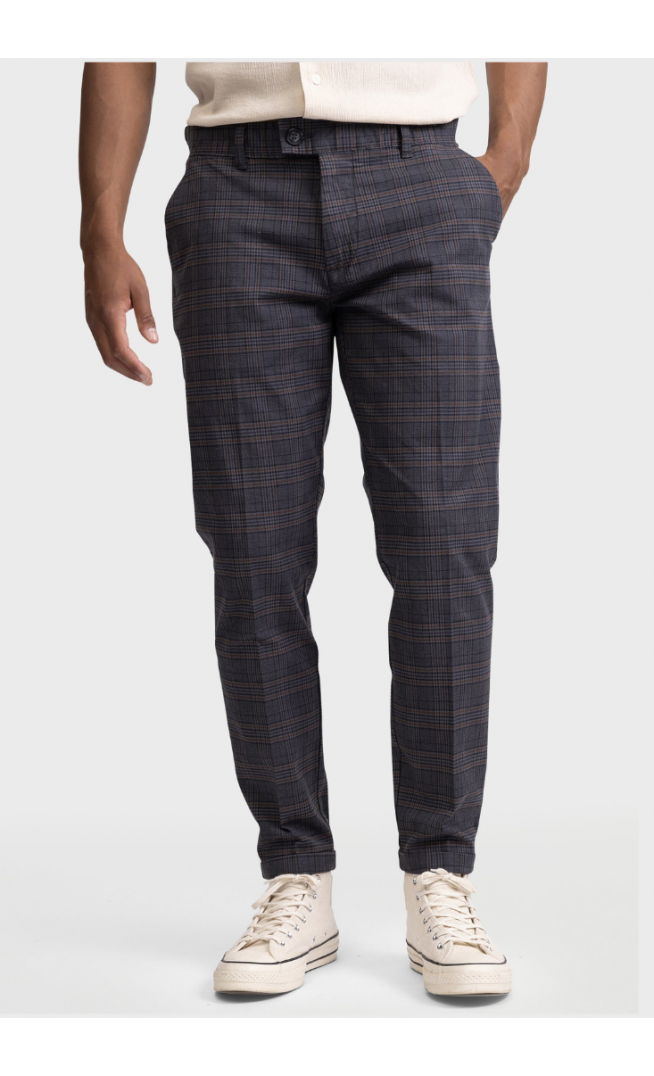 Redefined Rebel ERCAN - Trousers - dover check
