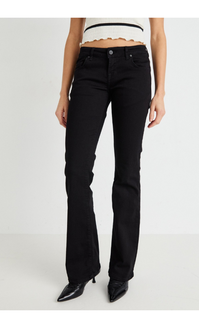 LTB ROXY LOW RISE - Flared Jeans - black