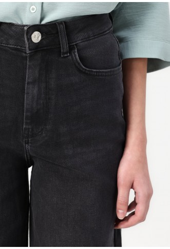 ONLY Pants- Wide Leg - washed black