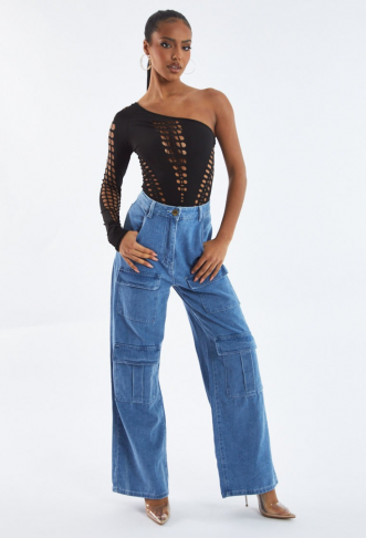 Light Blue Cargo Pocket...