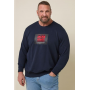 JACK & JONES Big & Tall Navy Blue Hudson Sweatshirt