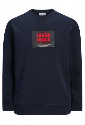JACK & JONES Big & Tall Navy Blue Hudson Sweatshirt
