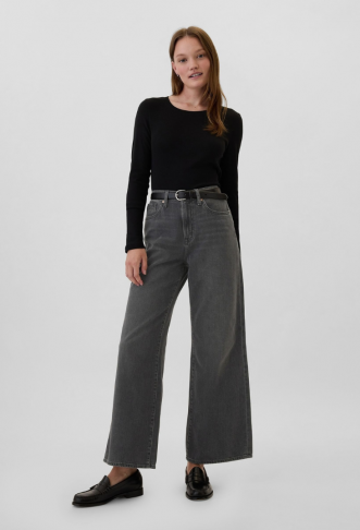 Black Wash Cotton High...