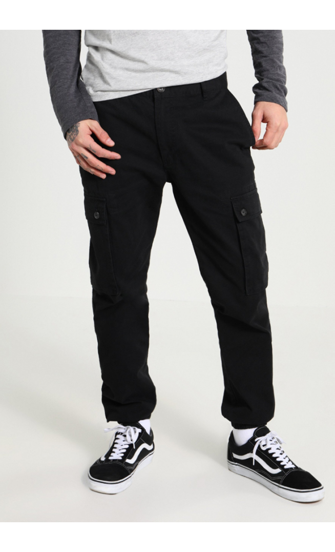 Pier One Cargo trousers - black