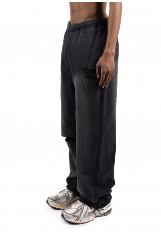 FAVELA KNEE SLIT JOGGER - Tracksuit bottoms - black