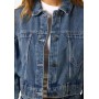 Noisy May CROP JACKET - Denim