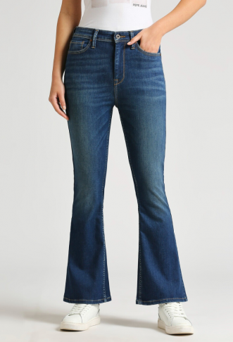 Dion Dark Blue High Waist...