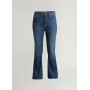 Dion Dark Blue High Waist Flare Powerflex Jeans