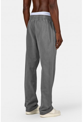 Logo Wide Sweat Pants Vintage Grey