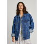 Pepe Jeans BOYFRIEND JACKET - dark-blue denim