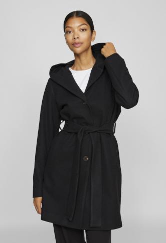 VILA VISELMA BELTED COAT -...