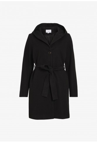 VILA VISELMA BELTED COAT - Classic coat - black