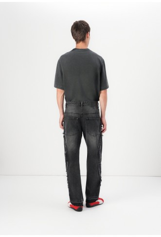 FAVELA FF PATCH DENIM - Relaxed fit jeans - black