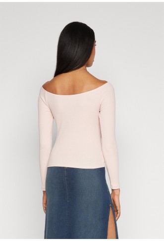 ONLY OFF SHOULDER - Long sleeved top - rose smoke