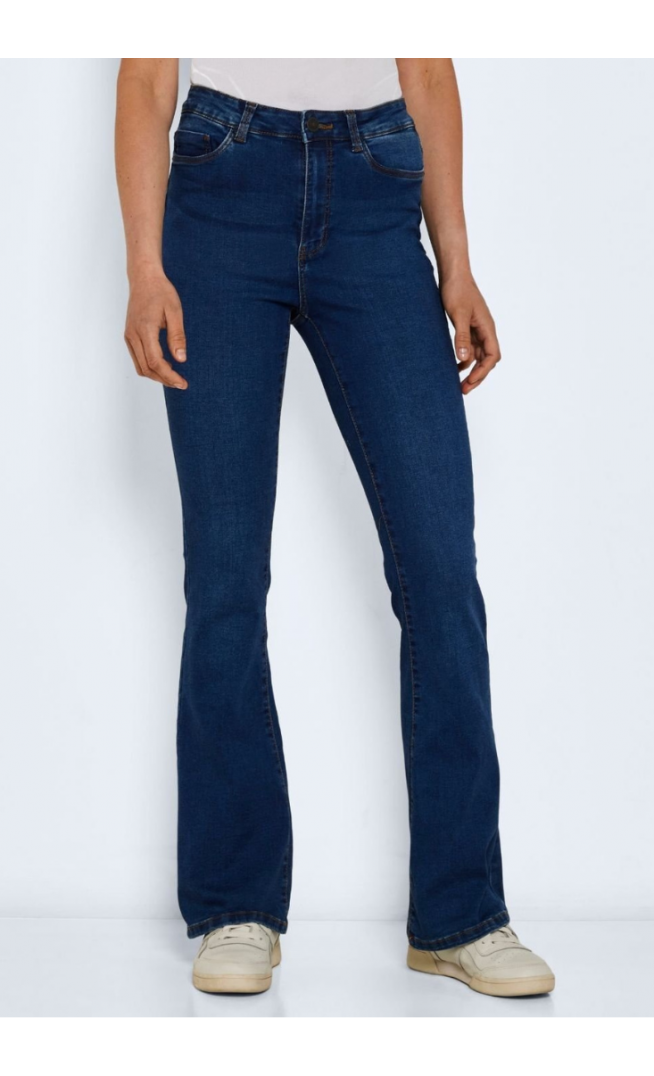 Noisy May Bootcut jeans - dark blue denim