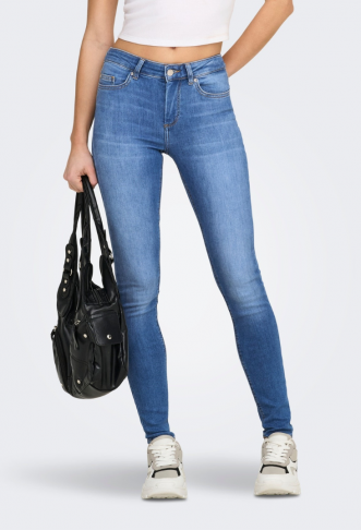 ONLBLUSH Mid waist Skinny...