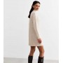 Cream Cable Knit Mini Dress