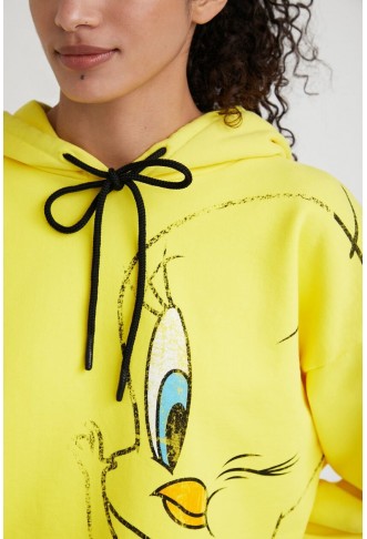 Desigual Tweety Bird cropped sweatshirt