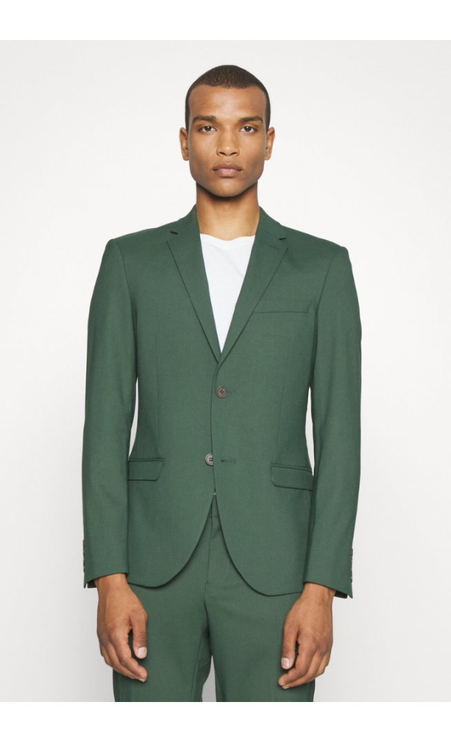 Isaac Dewhirst THE FASHION NOTCH - bottle green