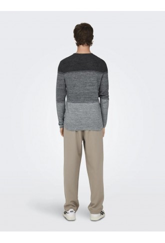 ONSPANTER REG 12 STRUC CREW KNIT NOOS