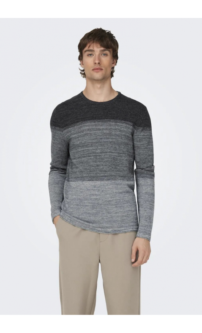 ONSPANTER REG 12 STRUC CREW KNIT NOOS