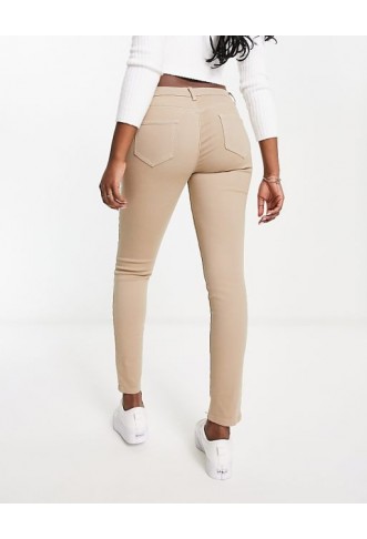 Morgan low waist skinny jean in camel