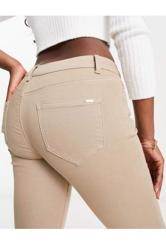 Morgan low waist skinny jean in camel
