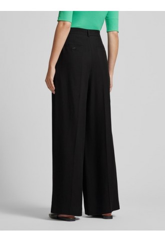 Wide-leg pleated trousers, model 'DILETTA'