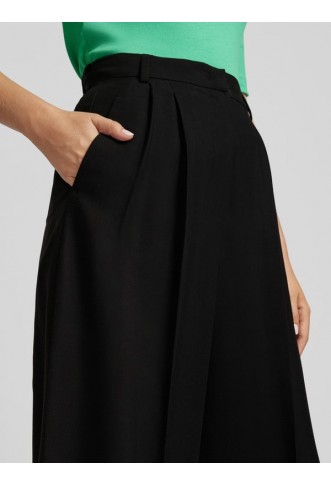 Wide-leg pleated trousers, model 'DILETTA'