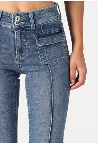 ONLY - Flared jeans - medium blue denim