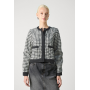VILA VINUA CARDIGAN - Cardigan - black/white