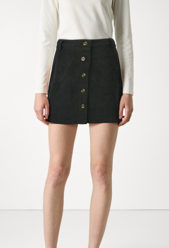 Pieces - A-line skirt - black