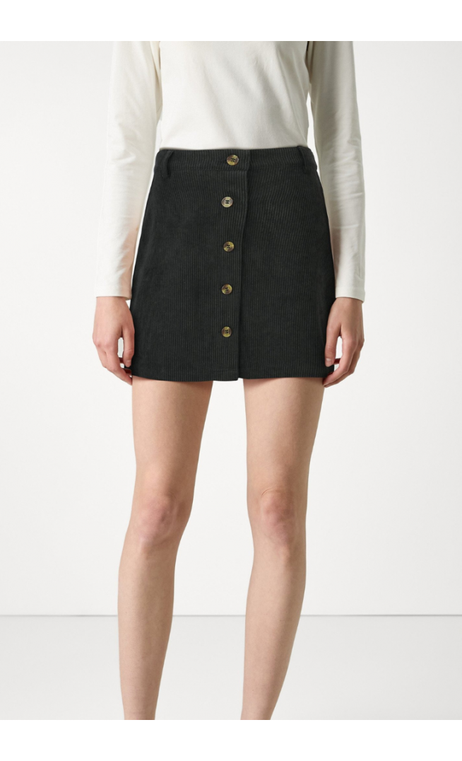 Pieces - A-line skirt - black