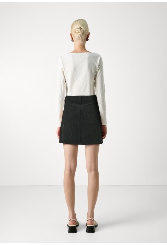 Pieces - A-line skirt - black