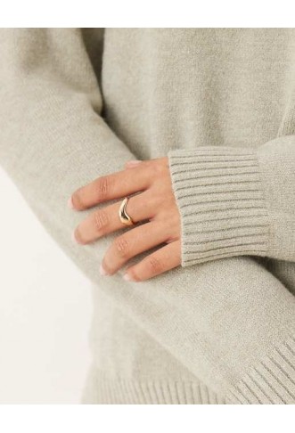 Vila o-neck knitted jumper in green