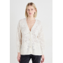 VILA VICOOPS VNECK CARDIGAN - Cardigan - birch