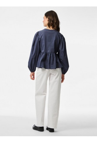 PIECES O-NECK TIE - Black