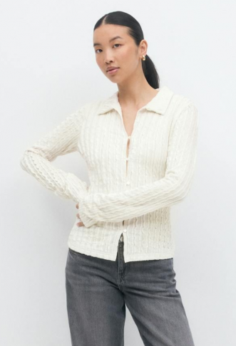 Ginatricot Textured shirt top