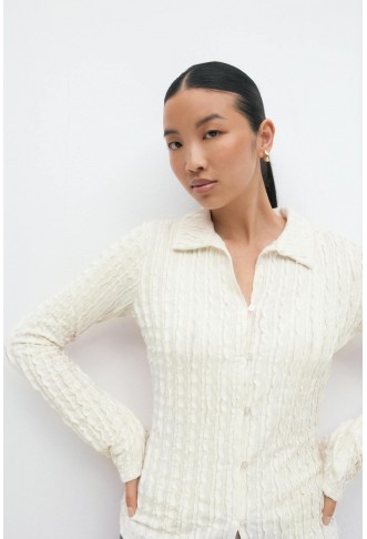 Ginatricot Textured shirt top