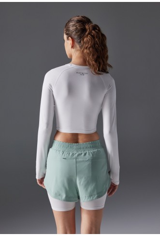 Even&Odd active CROPPED LONG SLEEVE TOP