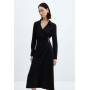 MANGO Buttoned Wrap Dress