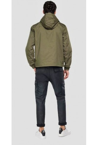 REPLAY - Cotton And Nylon Jacket With Pockets