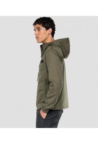 REPLAY - Cotton And Nylon Jacket With Pockets