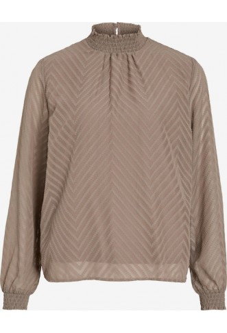 VILA Blouse in Brown