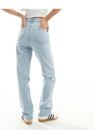 Weekday  extra high waist, straight leg jeans