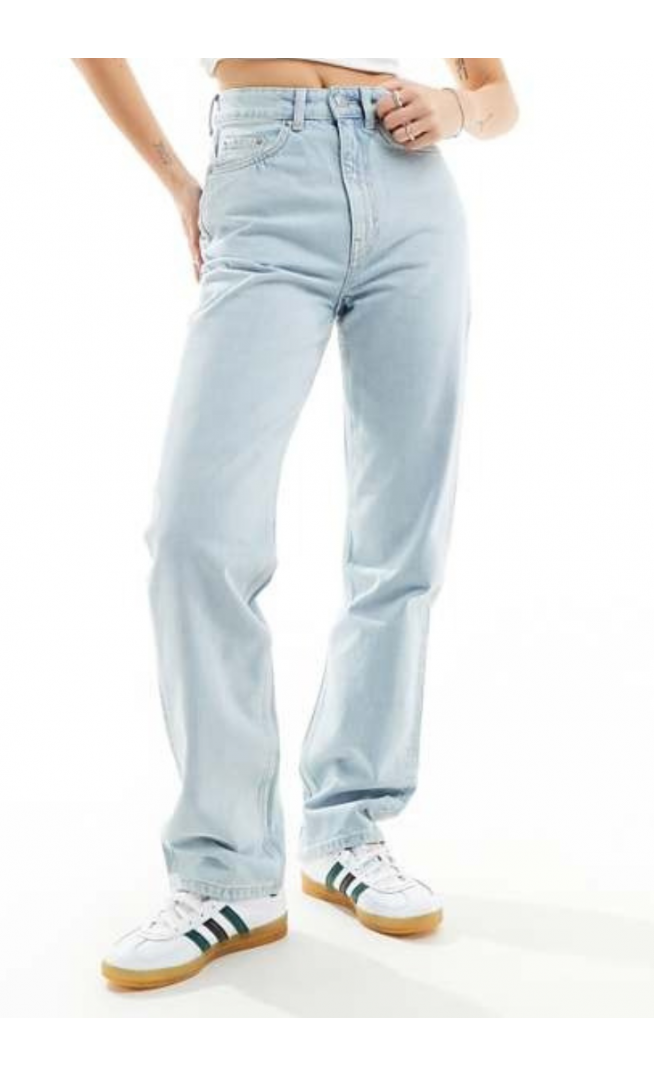 Weekday  extra high waist, straight leg jeans